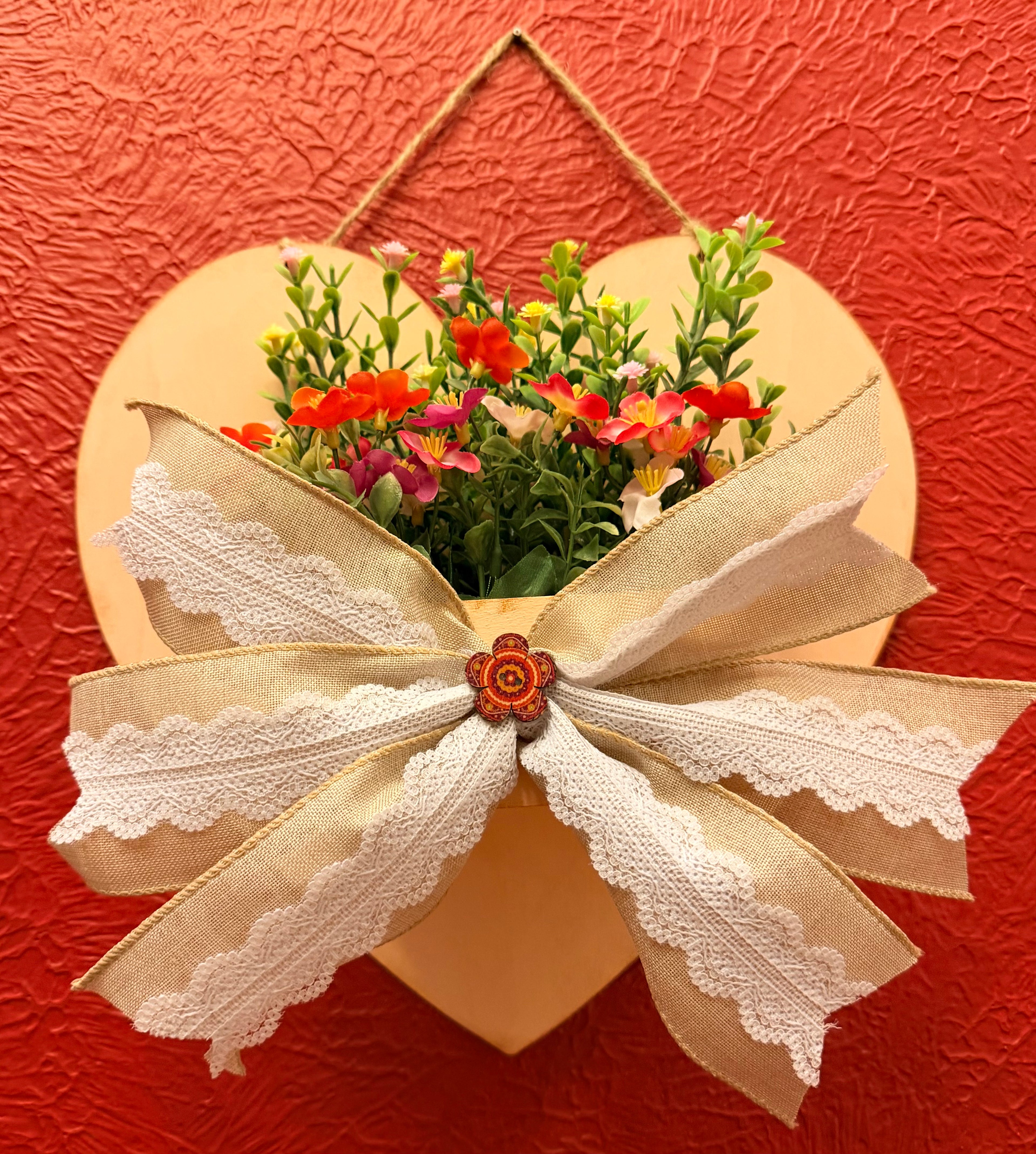 Spring Heart Planter Box