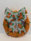 Small fall pumpkin wreath