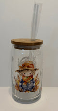 Scarecrow glass tumbler