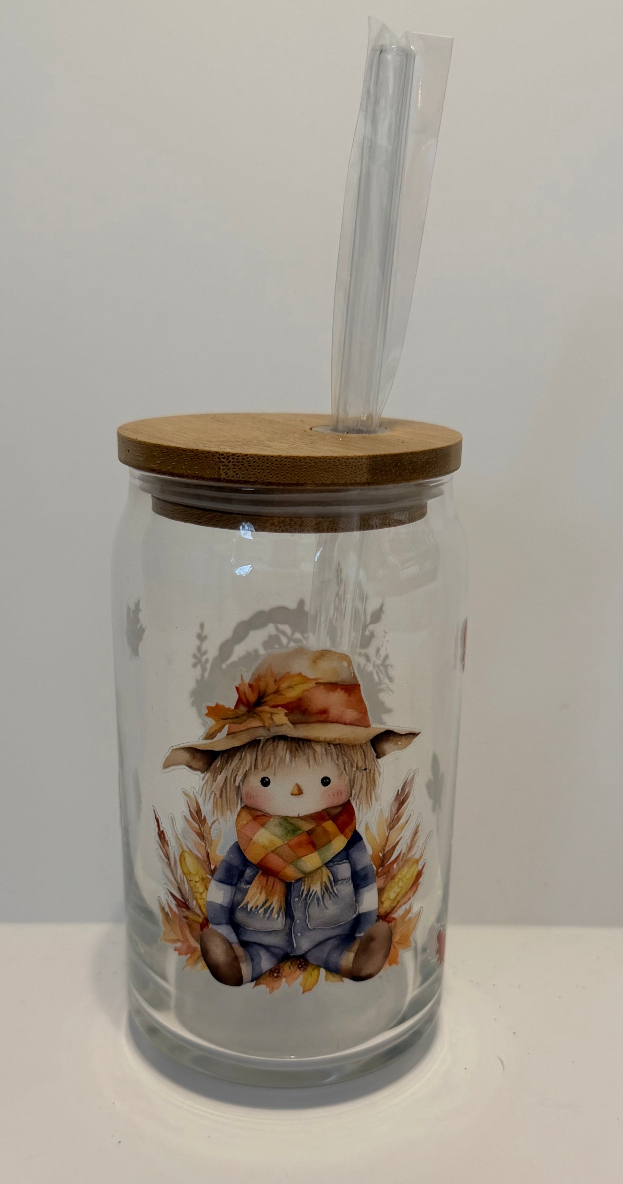 Scarecrow glass tumbler