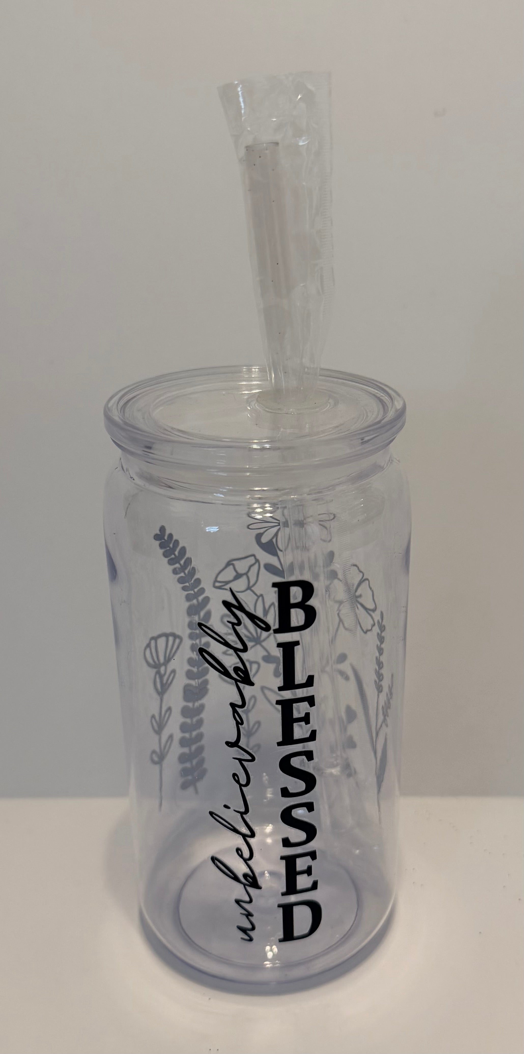 Floral Blessed tumbler