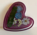 Resin heart trinket dish