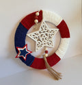 Round patriotic wreath